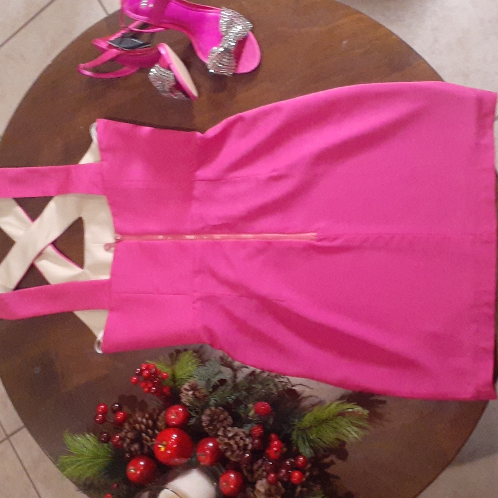 NAVEN Hot Pink Dress - Picture 3 of 6